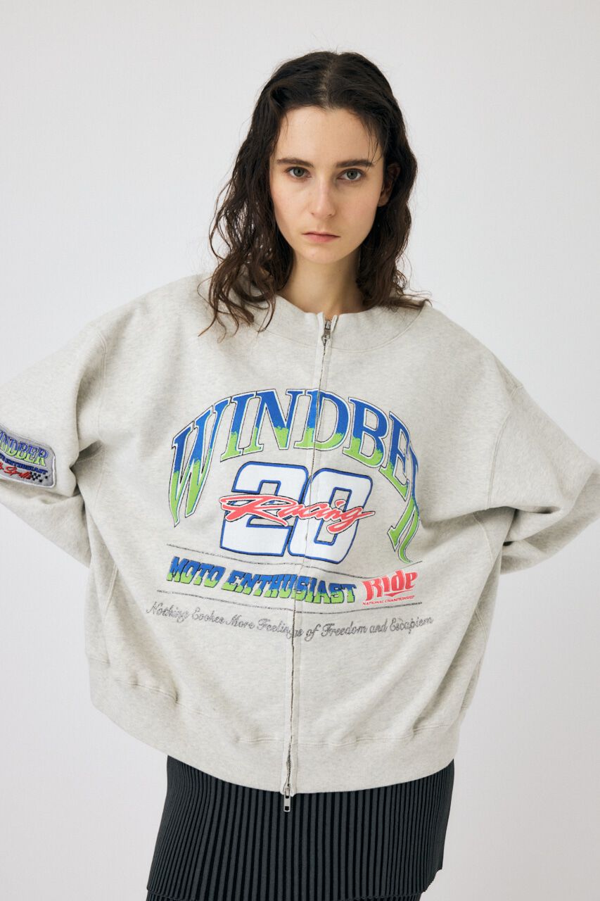 MOUSSY「ZIPPERED MOTO プルオーバー」|パーカー|