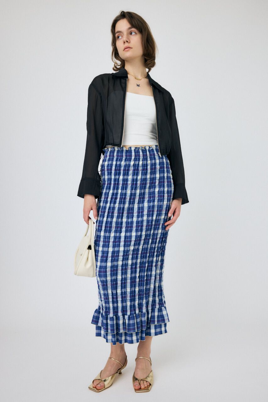 MOUSSY「SHEER CROPPED ジャケット」|シャツ・ブラウス|