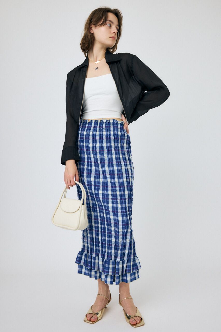 MOUSSY「SHEER CROPPED ジャケット」|シャツ・ブラウス|