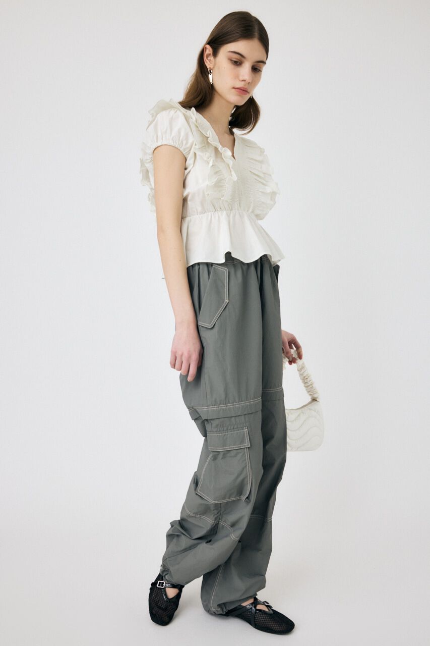 MOUSSY「SHOULDER フリルブラウス」|シャツ・ブラウス|