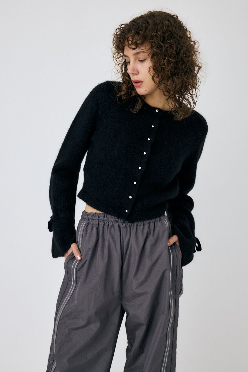 MOUSSY「F/PEARL BUTTON カーディガン」|カーディガン|
