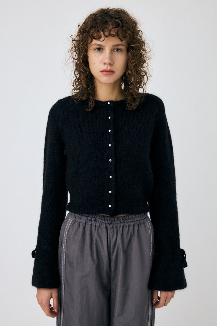 MOUSSY「F/PEARL BUTTON カーディガン」|カーディガン|