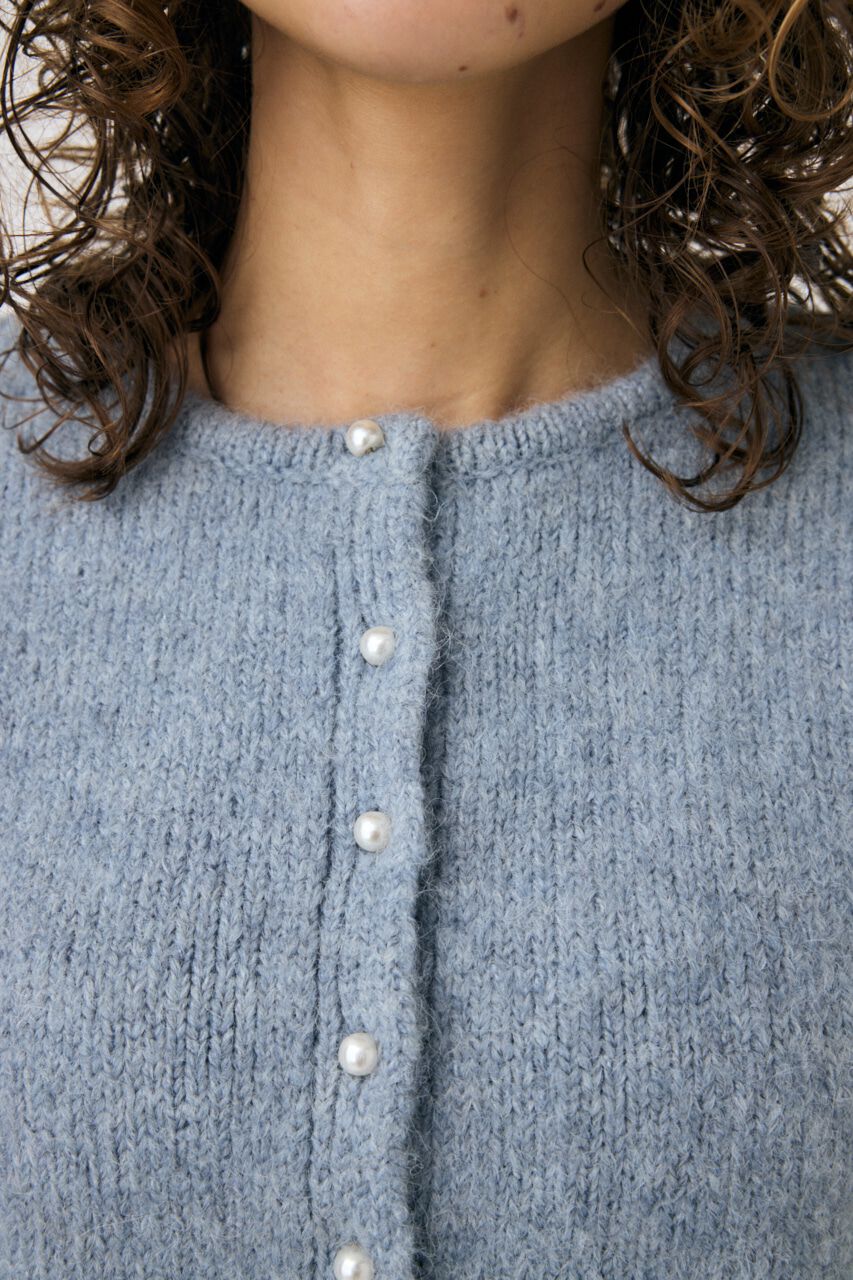 MOUSSY「F/PEARL BUTTON カーディガン」|カーディガン|