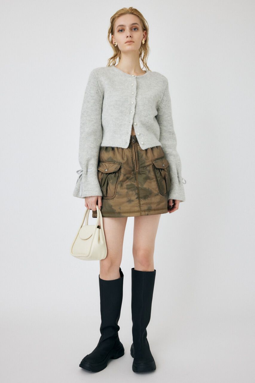 MOUSSY「F/PEARL BUTTON カーディガン」|カーディガン|L/GRY1