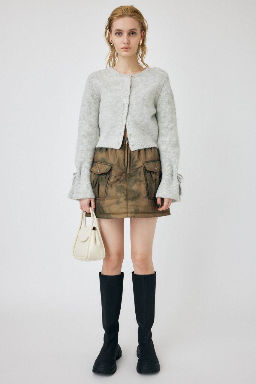 MOUSSY「F/PEARL BUTTON カーディガン」|カーディガン|