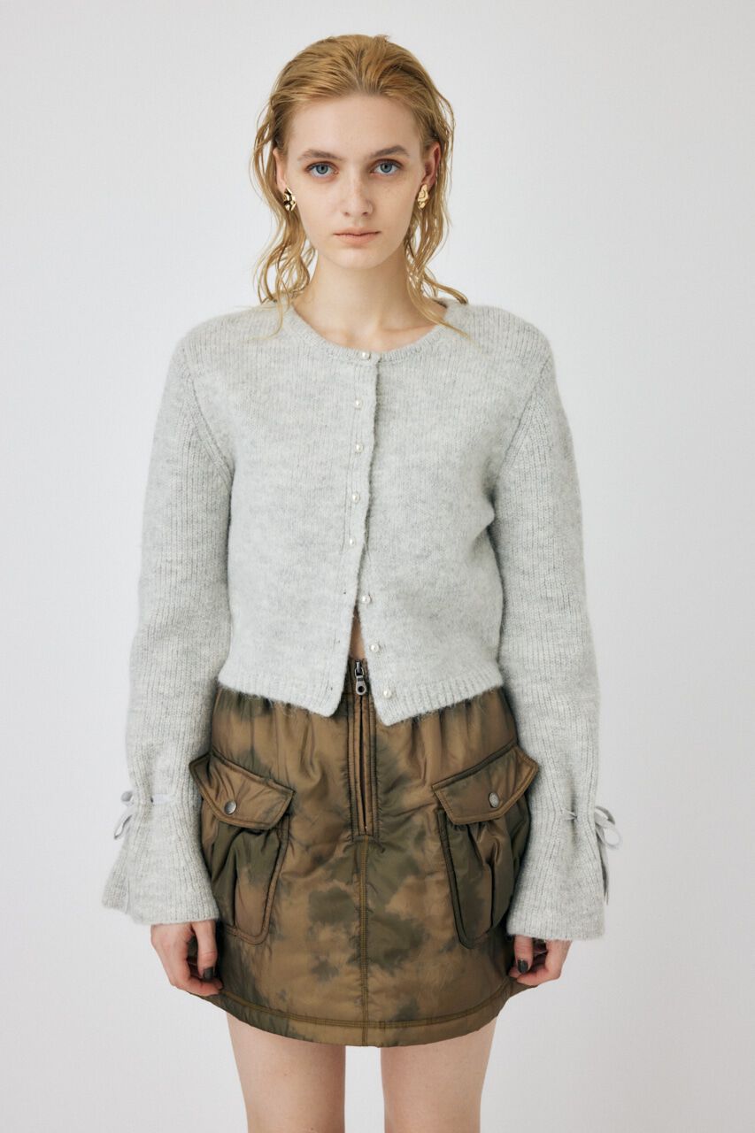 MOUSSY「F/PEARL BUTTON カーディガン」|カーディガン|
