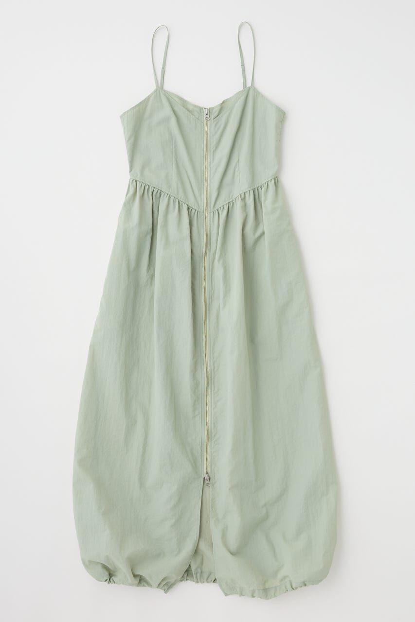 MOUSSY「FRONT ZIP NYLON キャミドレス」|ワンピース|