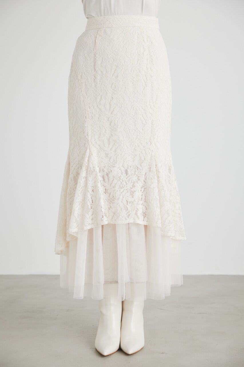 rienda「バックテールレースドッキングマーメイドSK」|スカート|