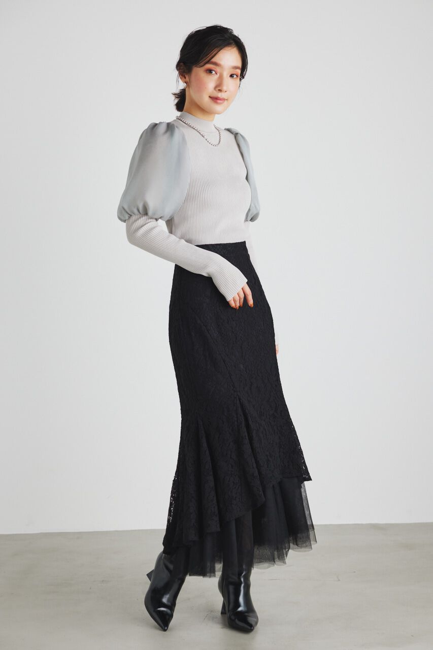 rienda「バックテールレースドッキングマーメイドSK」|スカート|