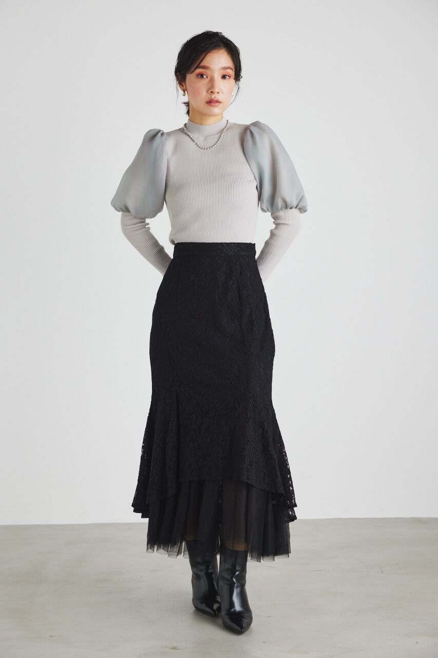 rienda「バックテールレースドッキングマーメイドSK」|スカート|
