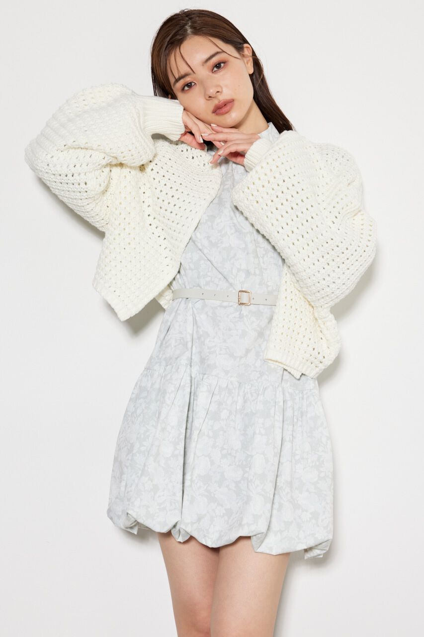 rienda「rough Knitカーディガン」|カーディガン|