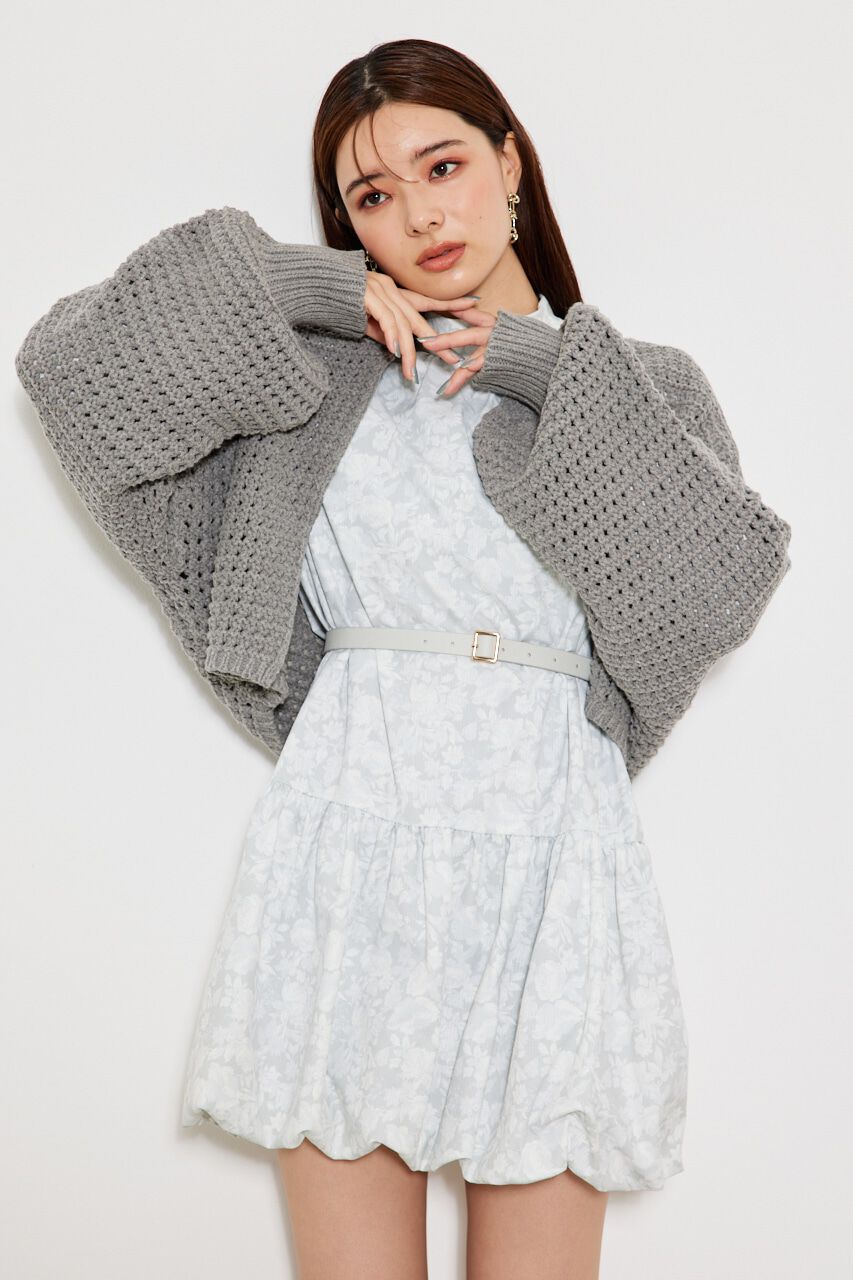 rienda「rough Knitカーディガン」|カーディガン|