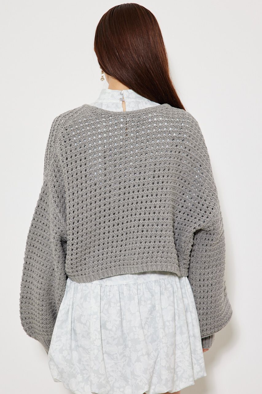 rienda「rough Knitカーディガン」|カーディガン|