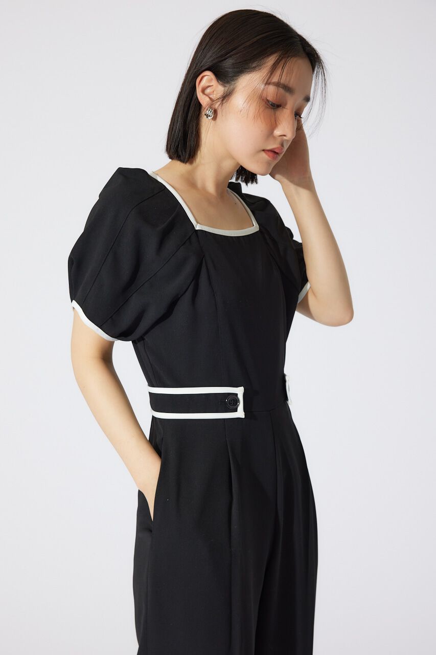 rienda「バイカラーロンパース」|ワンピース|