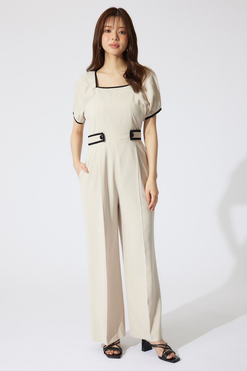 rienda「バイカラーロンパース」|ワンピース|