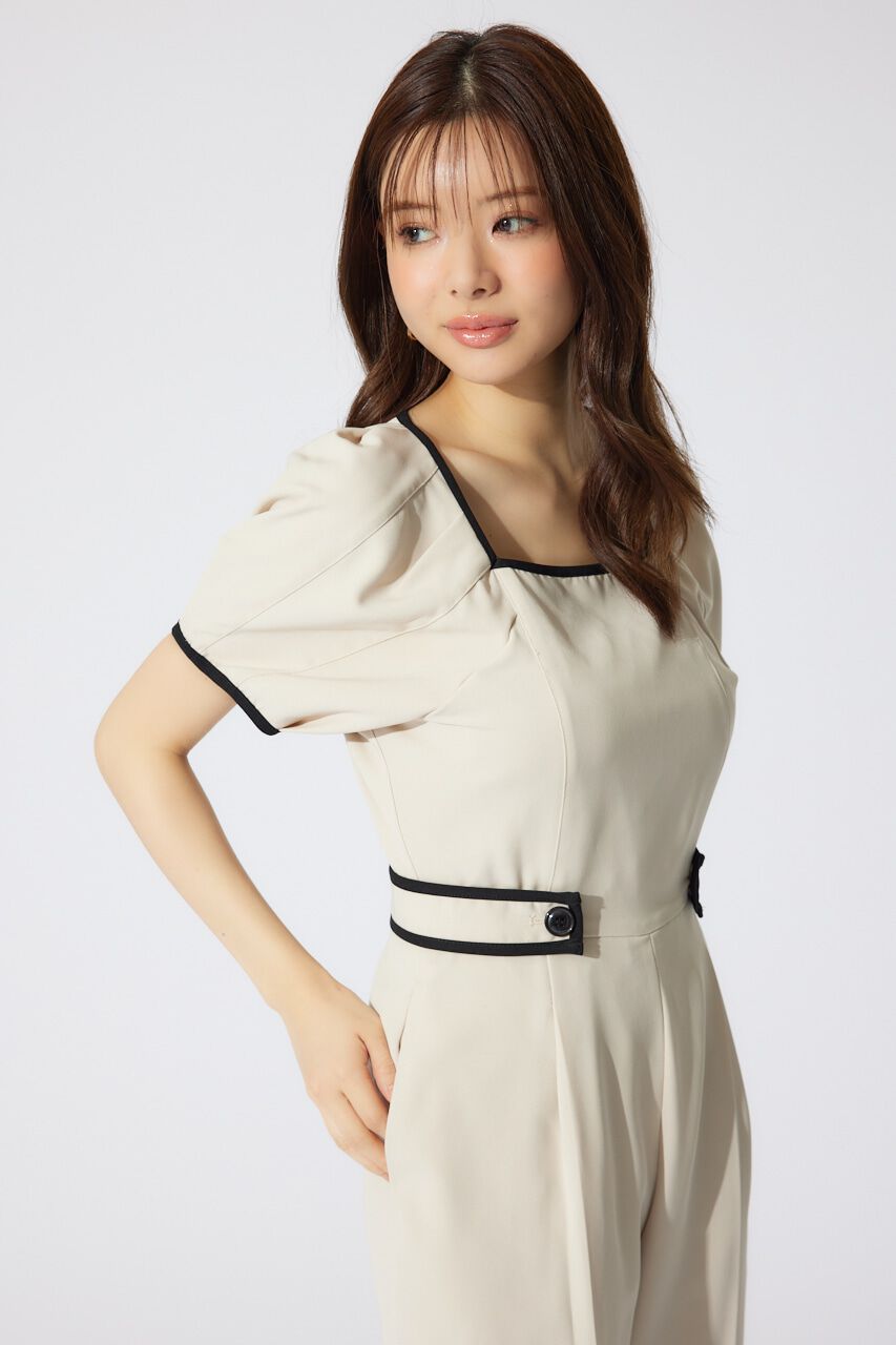 rienda「バイカラーロンパース」|ワンピース|