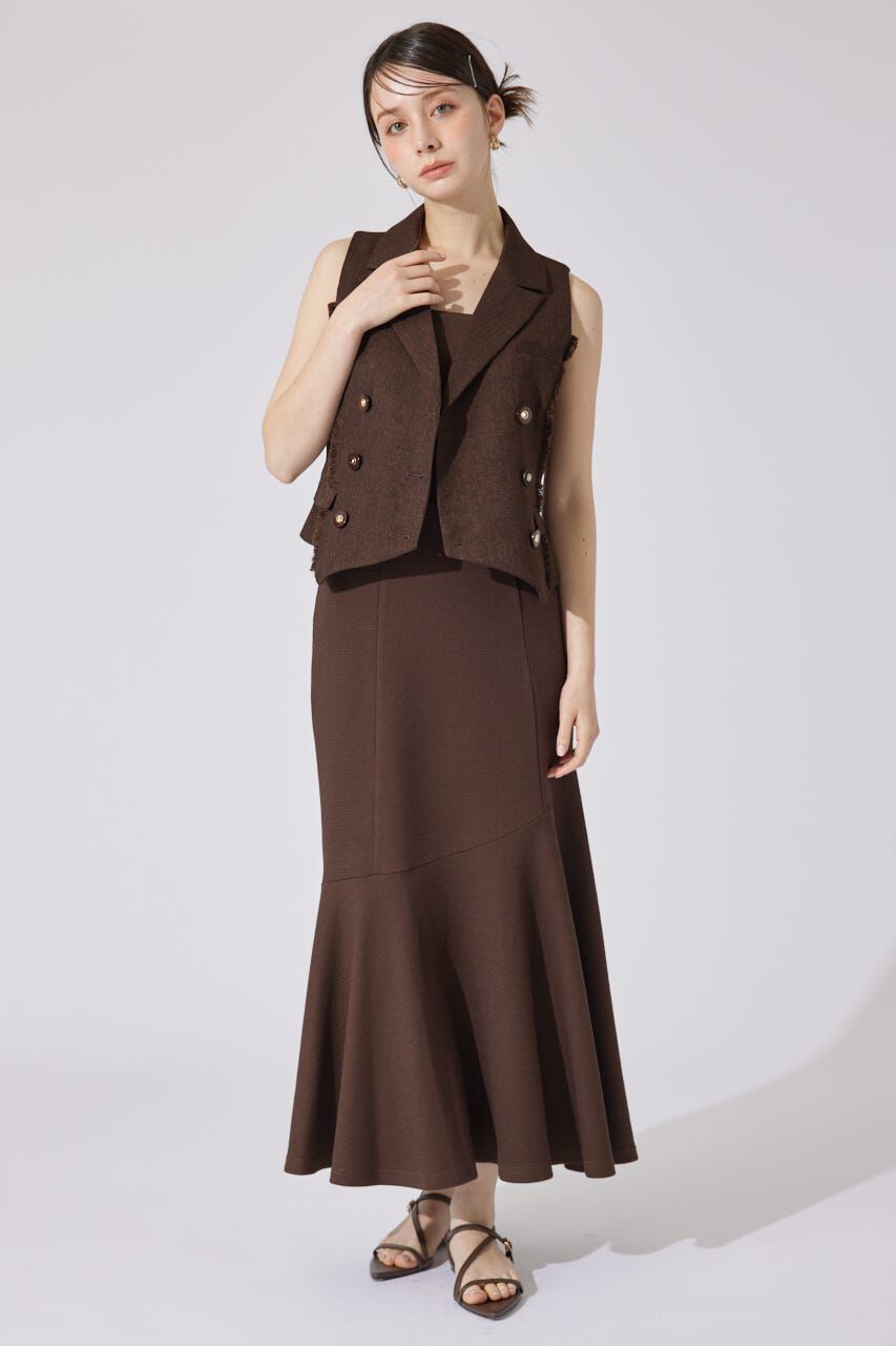 rienda「カップ付きマーメイドキャミワンピース」|ワンピース|