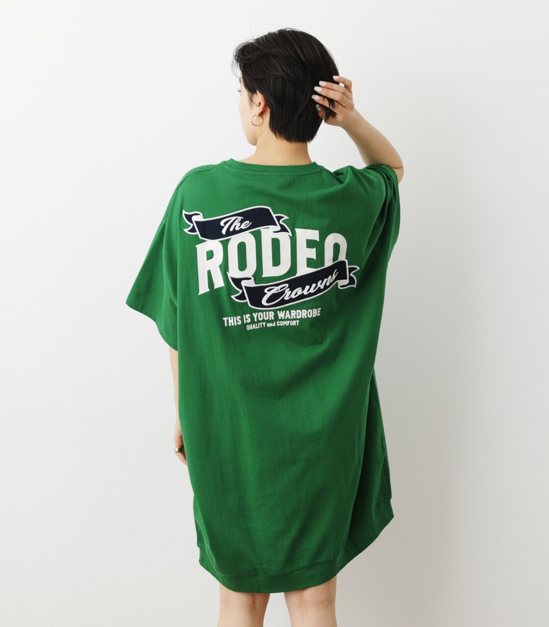 RODEO CROWNS「リボンロゴTシャツワンピース」|ワンピース|GRN