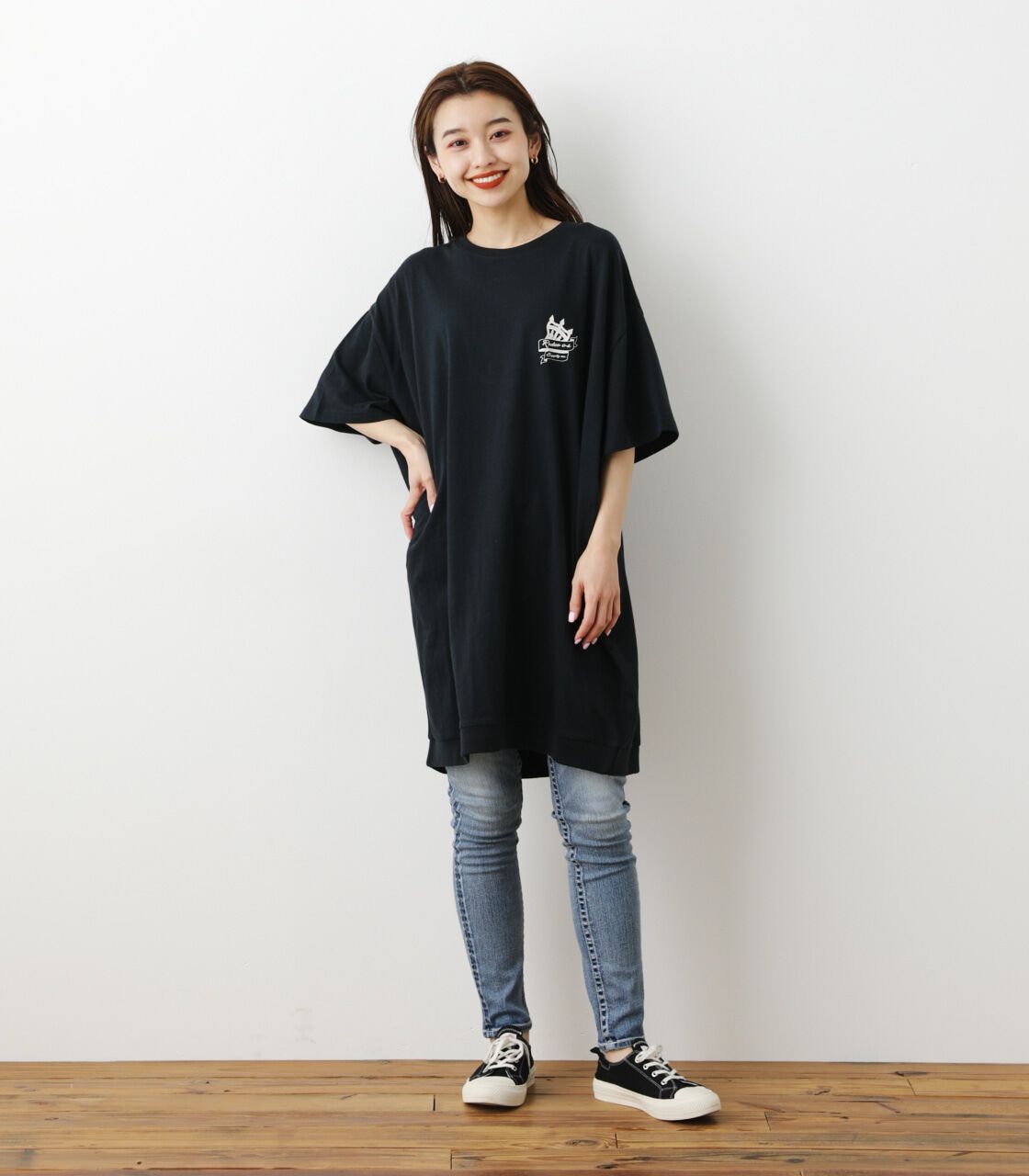 RODEO CROWNS「リボンロゴTシャツワンピース」|ワンピース|