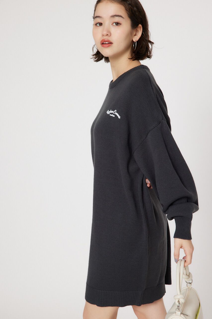 RODEO CROWNS「デニムロゴ ニット ワンピース」|ワンピース|