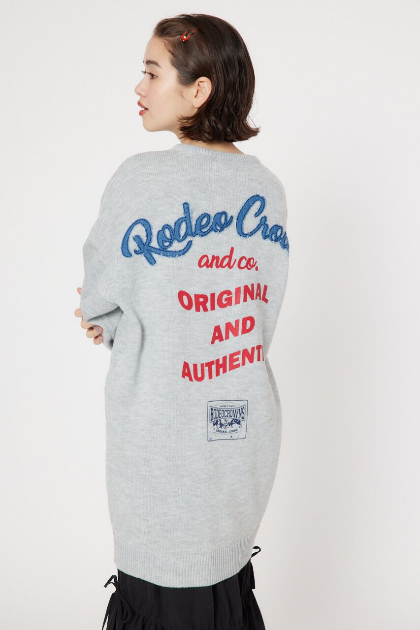 RODEO CROWNS「デニムロゴ ニット ワンピース」|ワンピース|L/T.GRY1