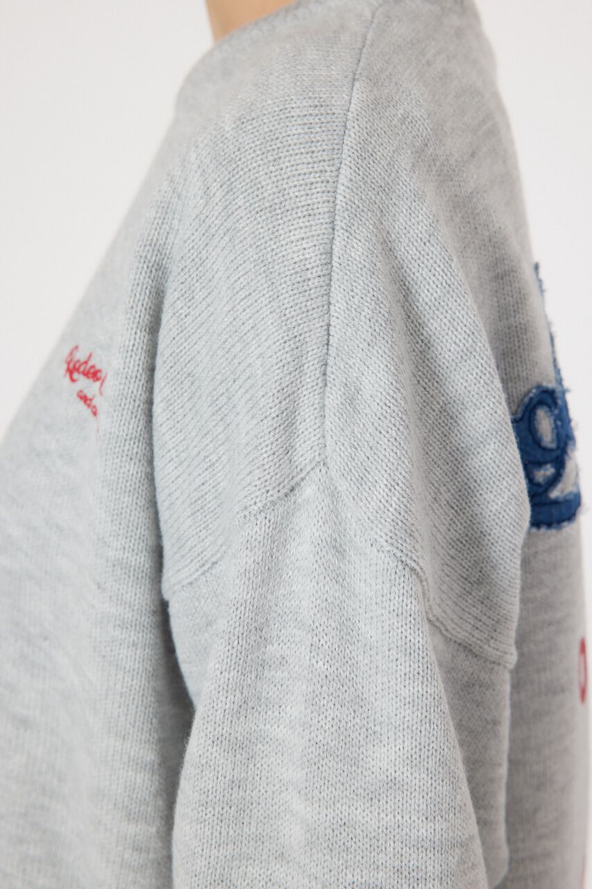 RODEO CROWNS「デニムロゴ ニット ワンピース」|ワンピース|