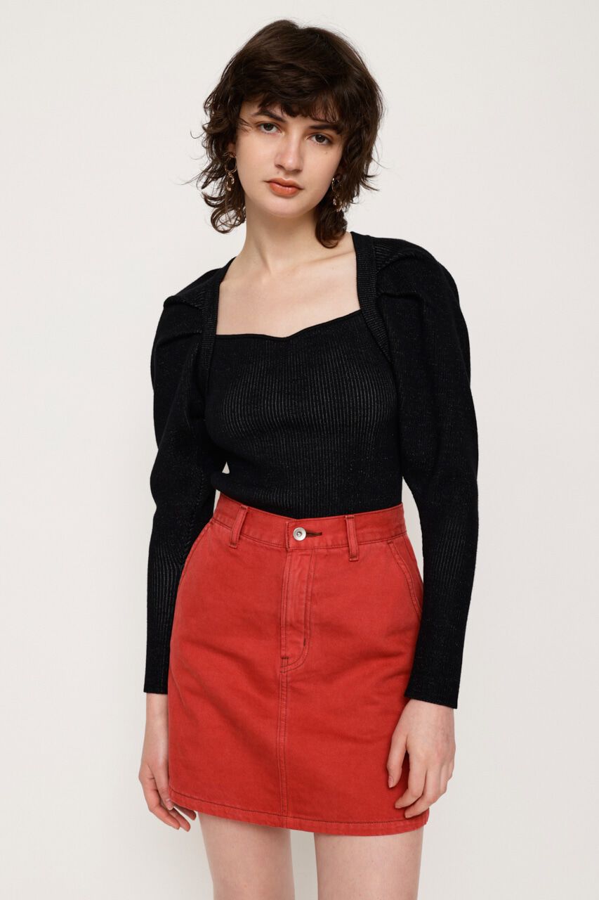 SLY「TUCK PUFF SQUARE HG トップス」|ニット・セーター|