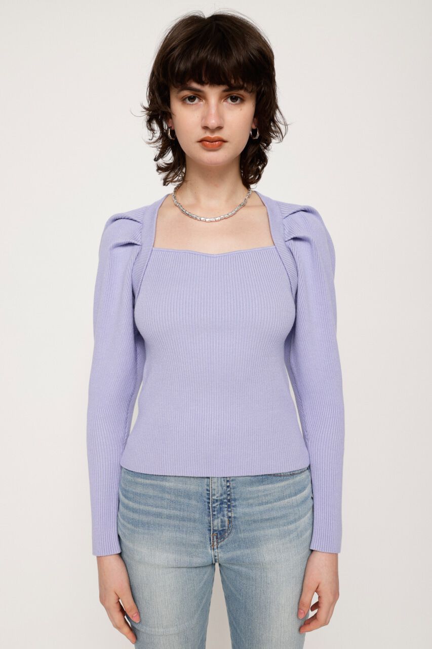 SLY「TUCK PUFF SQUARE HG トップス」|ニット・セーター|