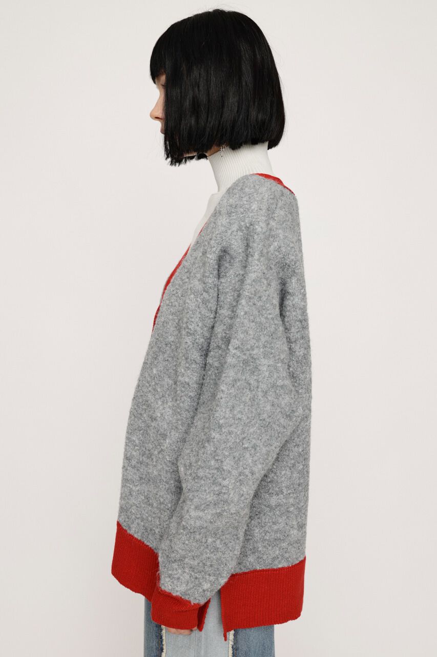 SLY「BI COLOR KNIT カーディガン」|カーディガン|