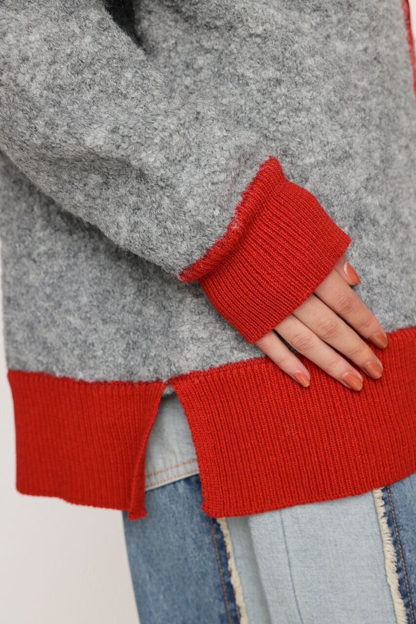 SLY「BI COLOR KNIT カーディガン」|カーディガン|