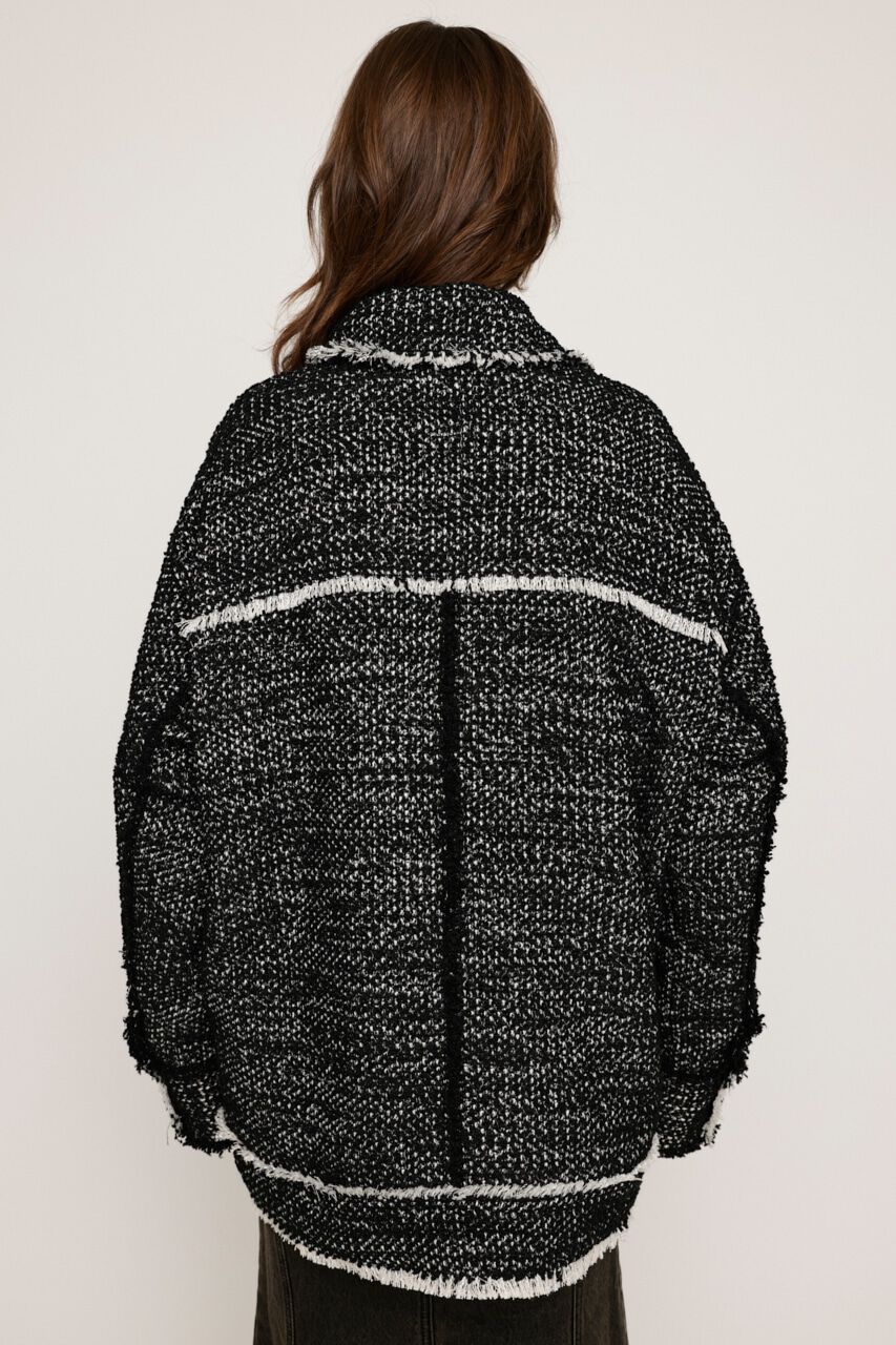 SLY「CUT OFF TWEED OVER ブルゾン」|ブルゾン・スタジャン|