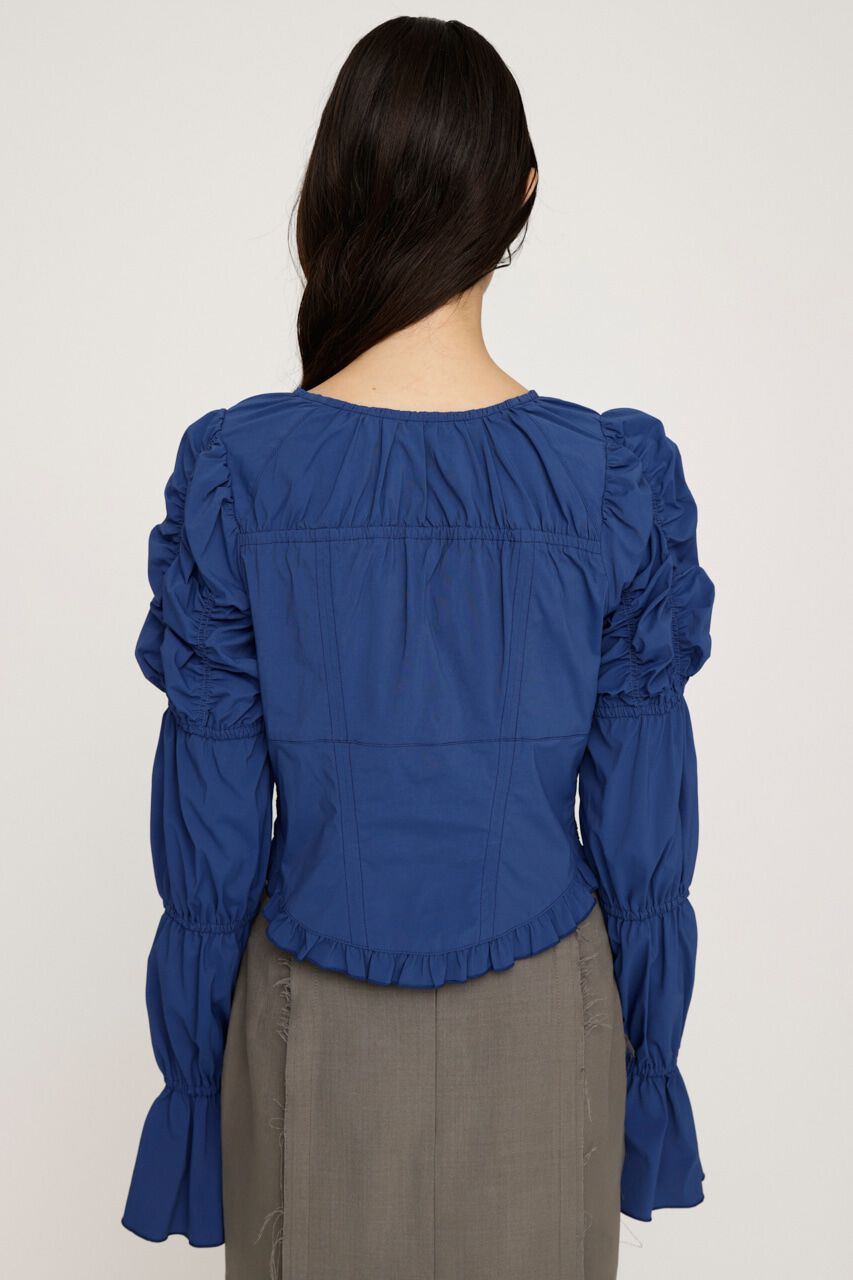 SLY「FRONT RIBBON GATHER ブラウス」|シャツ・ブラウス|