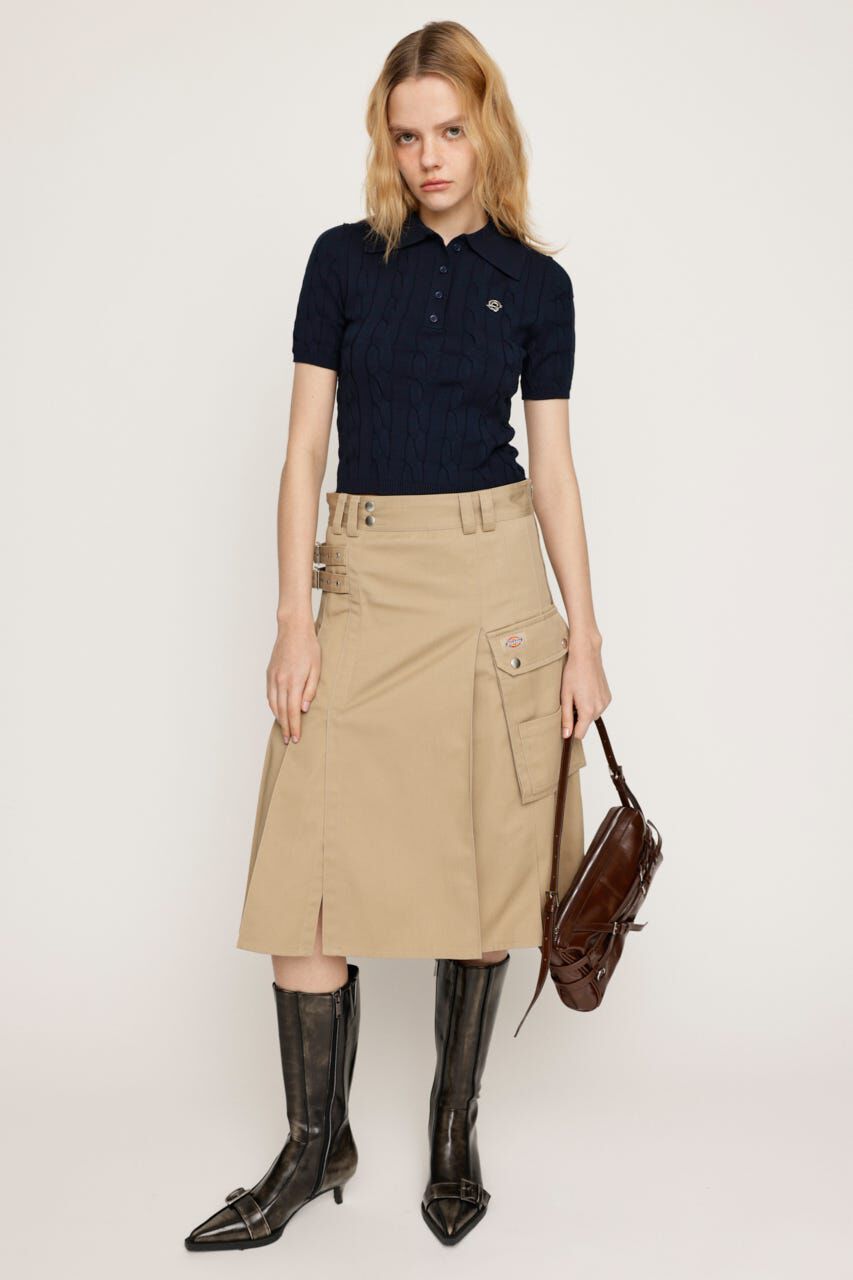 SLY「CABLE POLO KNIT トップス」|ニット・セーター|