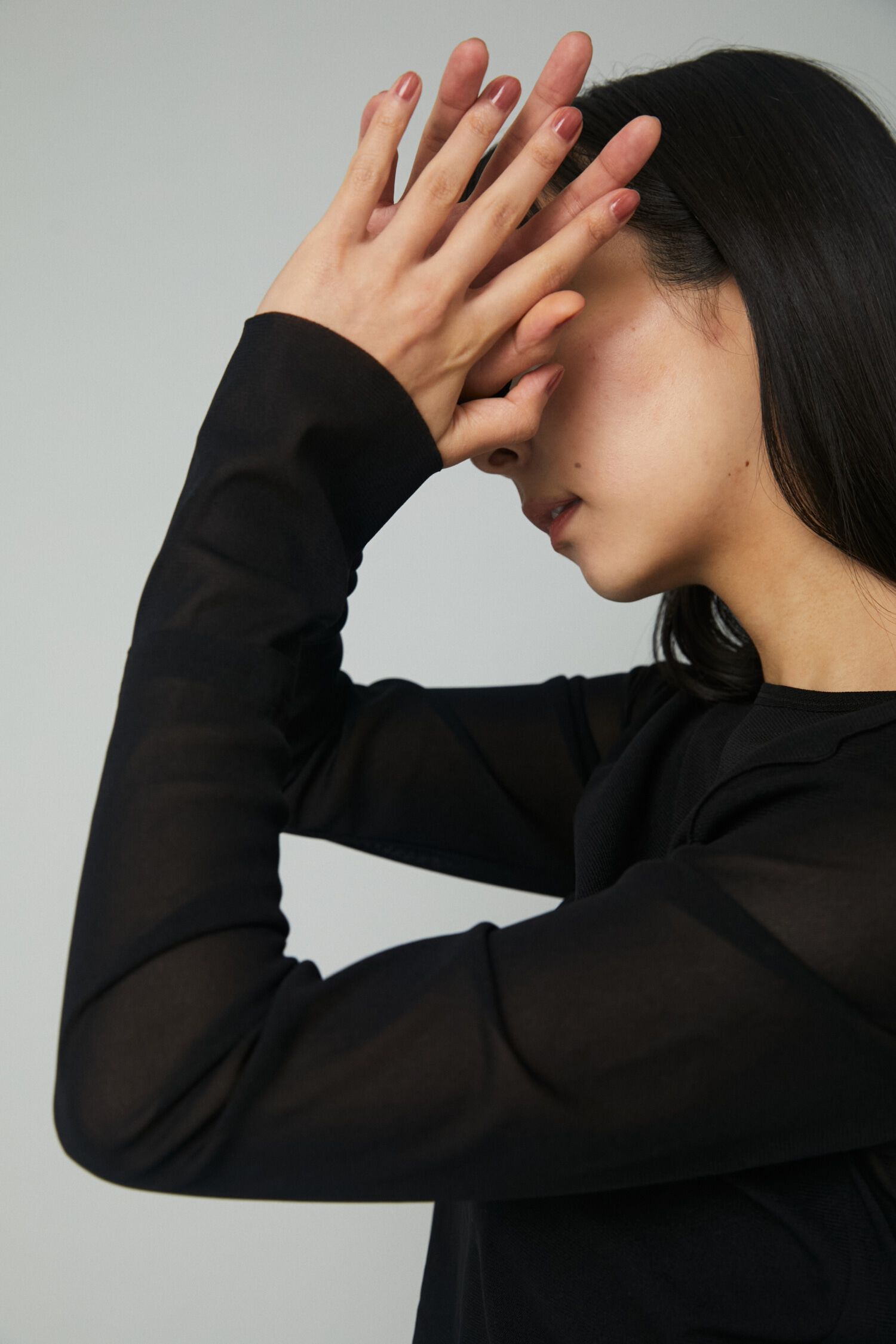 HeRIN.CYE「Crew neck mesh inner tops」|Tシャツ・カットソー|