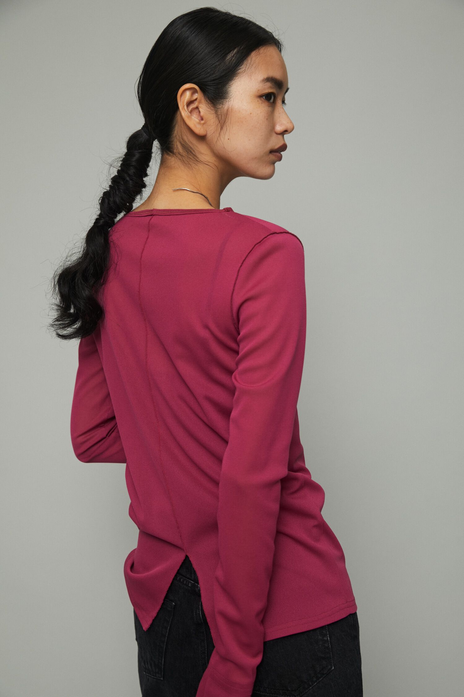 HeRIN.CYE「Crew neck mesh inner tops」|Tシャツ・カットソー|