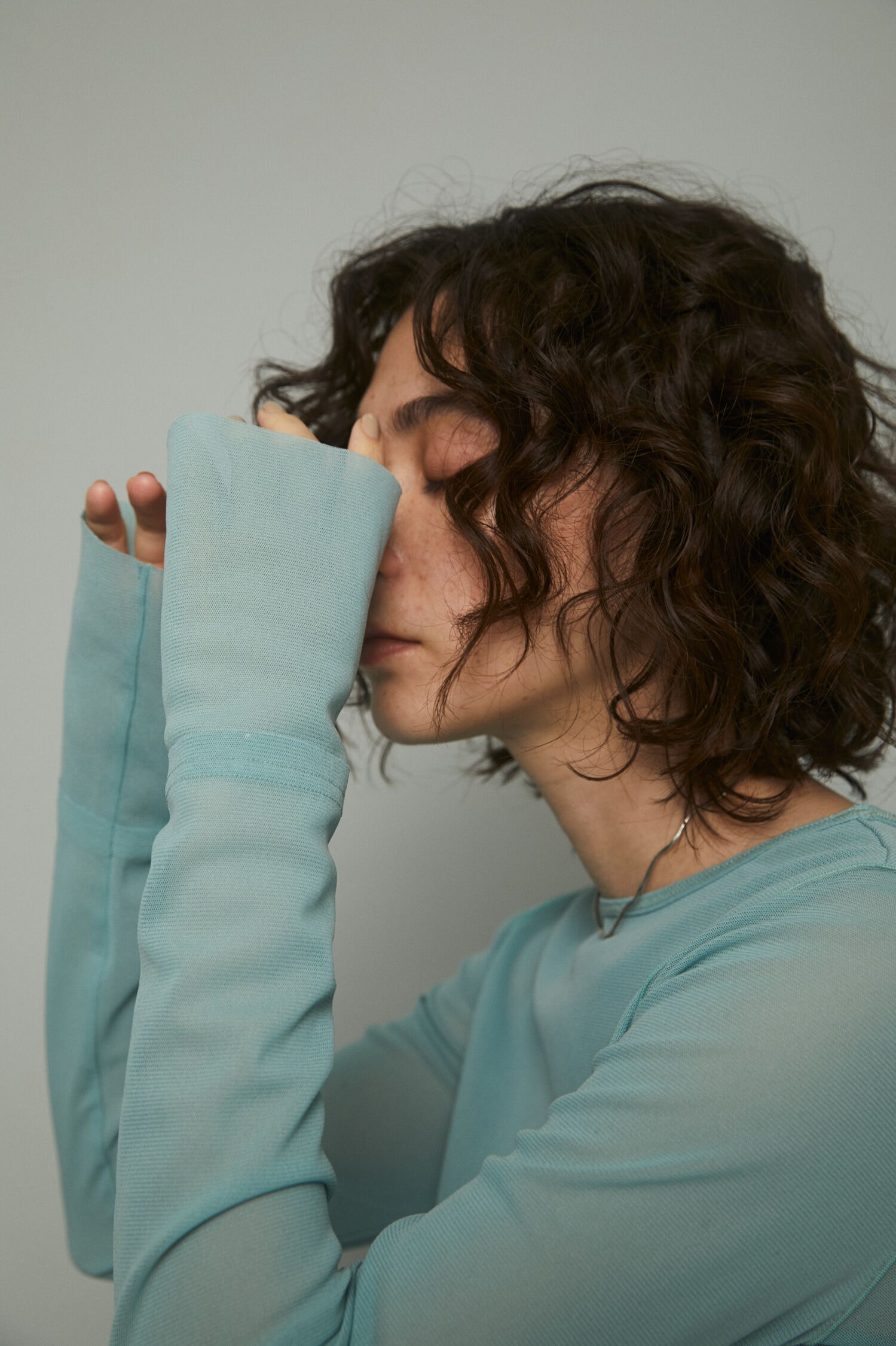 HeRIN.CYE「Crew neck mesh inner tops」|Tシャツ・カットソー|