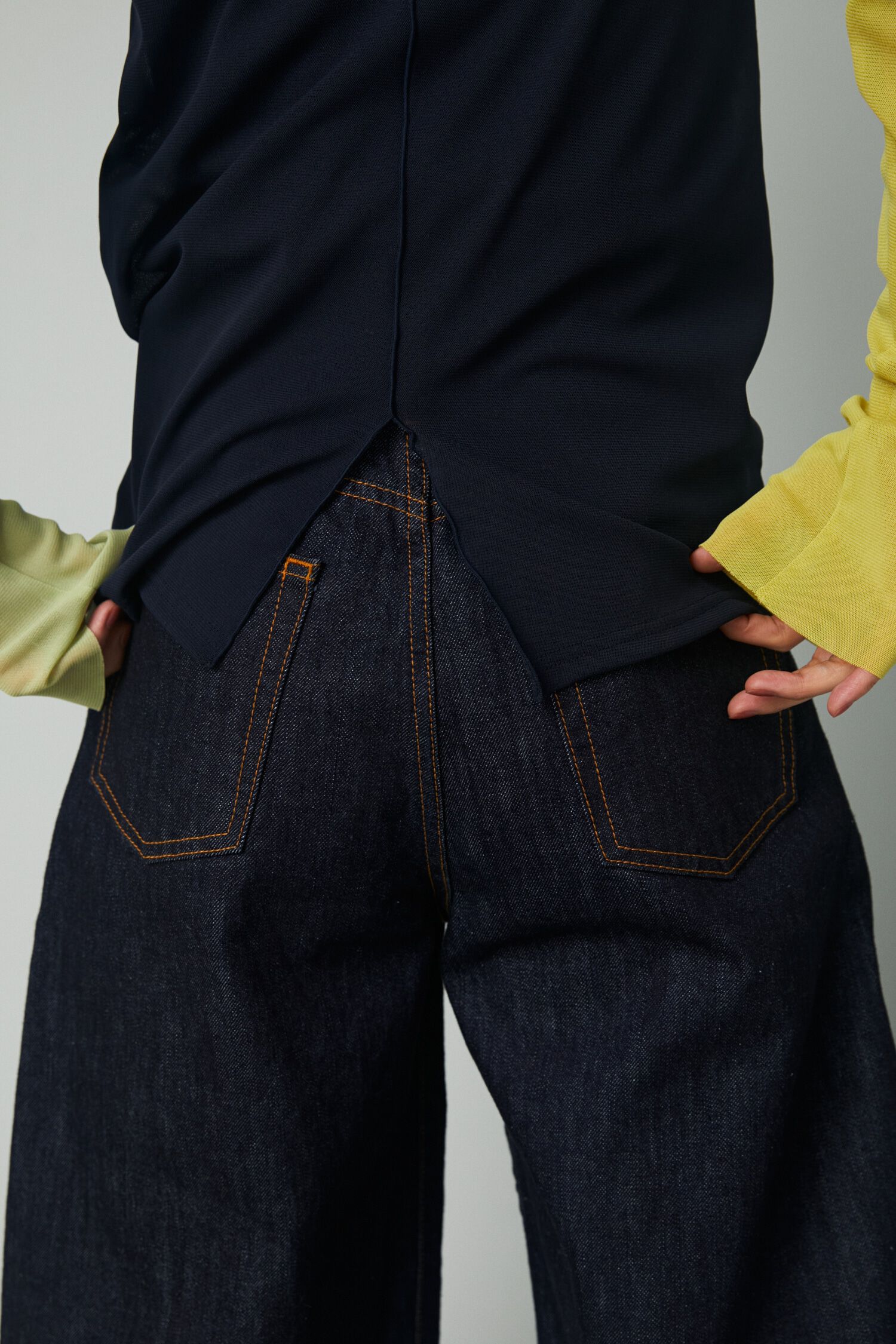 HeRIN.CYE「Crew neck mesh inner tops」|Tシャツ・カットソー|