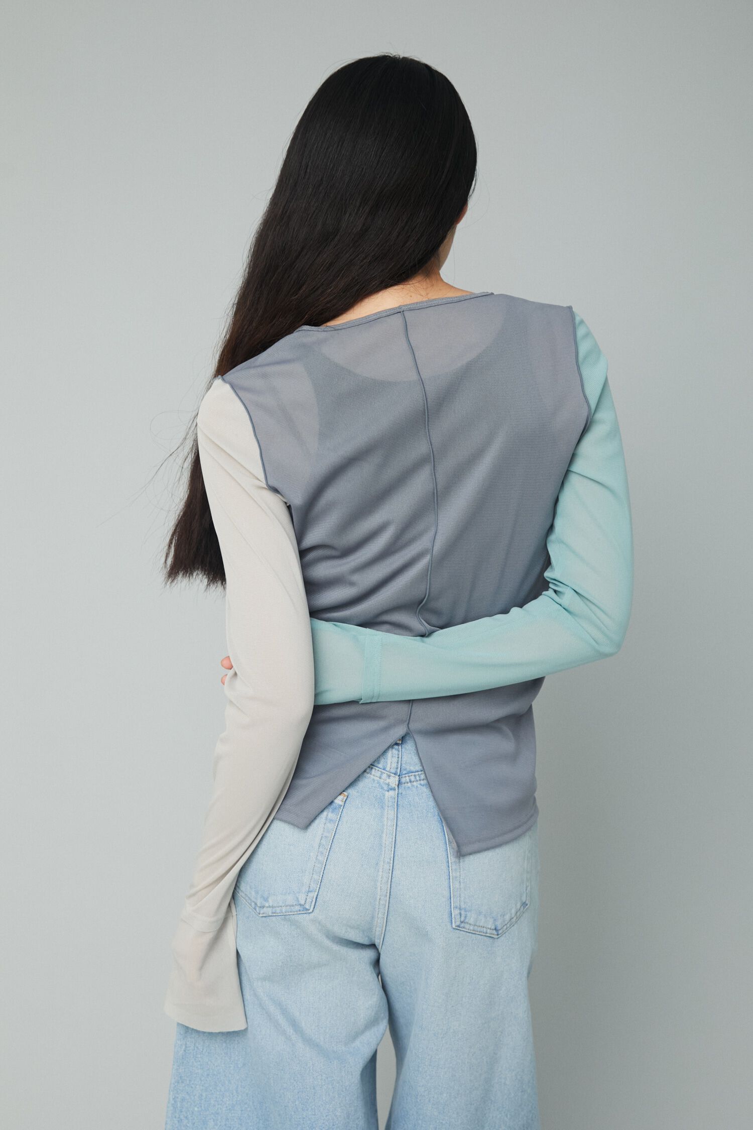 HeRIN.CYE「Crew neck mesh inner tops」|Tシャツ・カットソー|