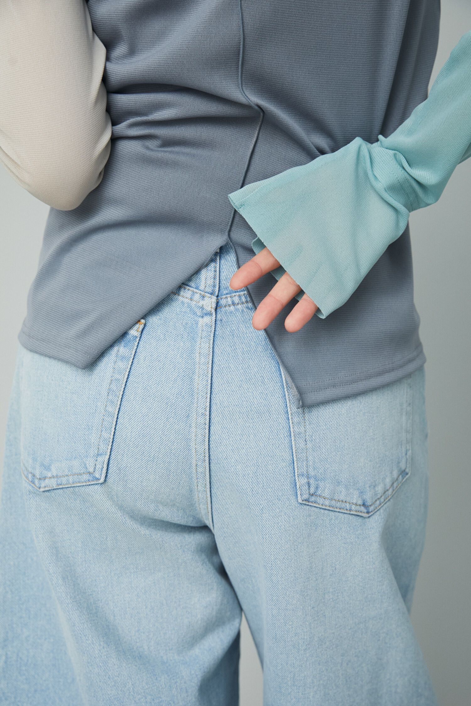 HeRIN.CYE「Crew neck mesh inner tops」|Tシャツ・カットソー|