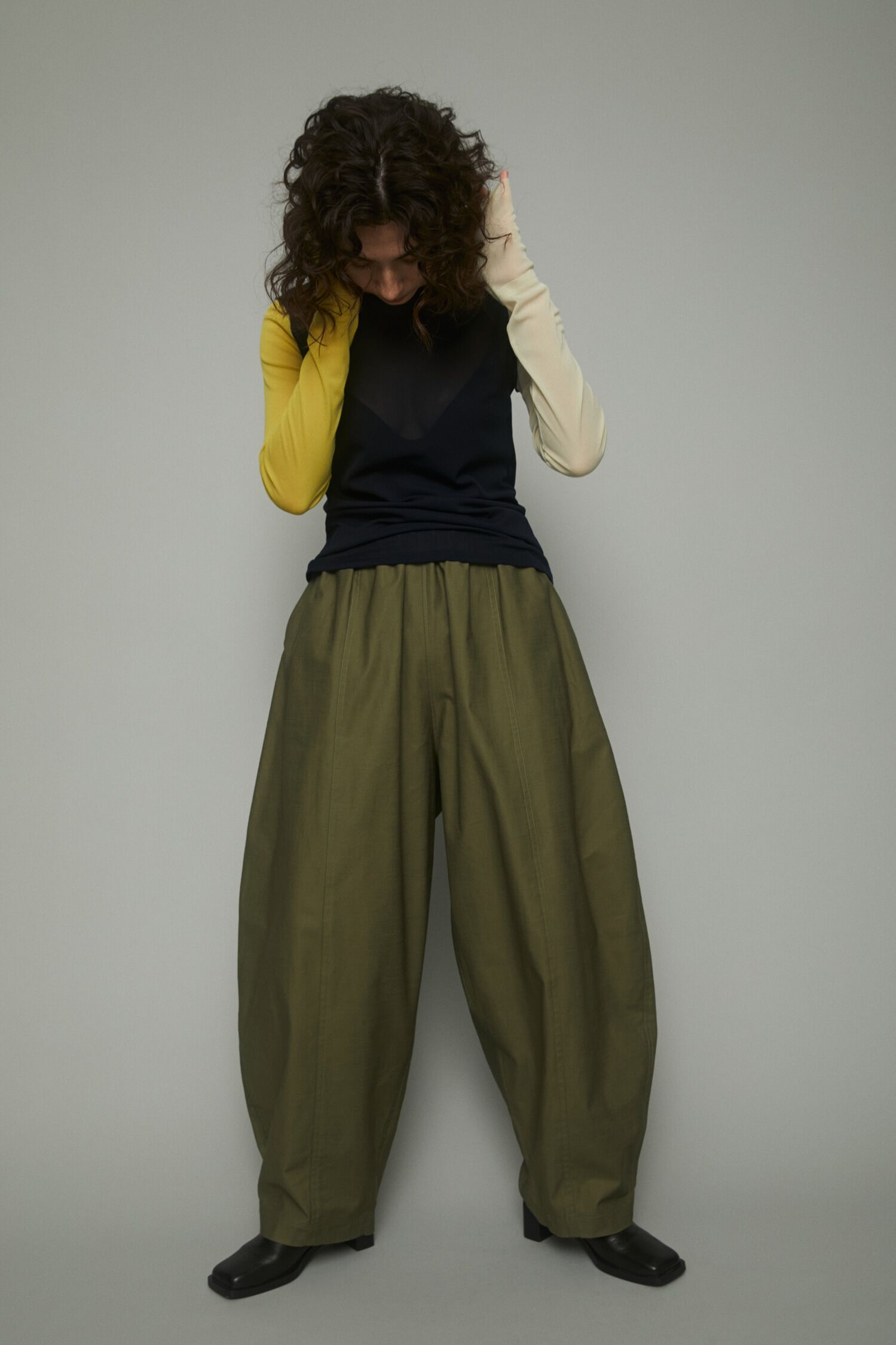 HeRIN.CYE「Crew neck mesh inner tops」|Tシャツ・カットソー|