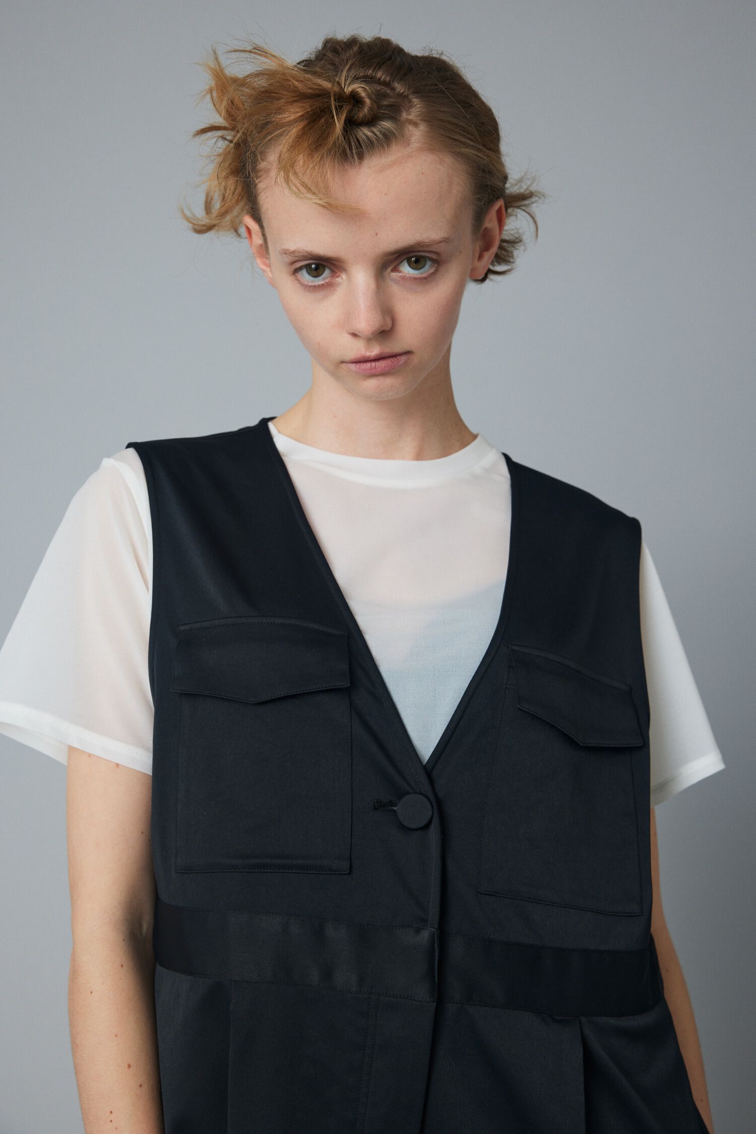 HeRIN.CYE「V neck all in one」|ワンピース|