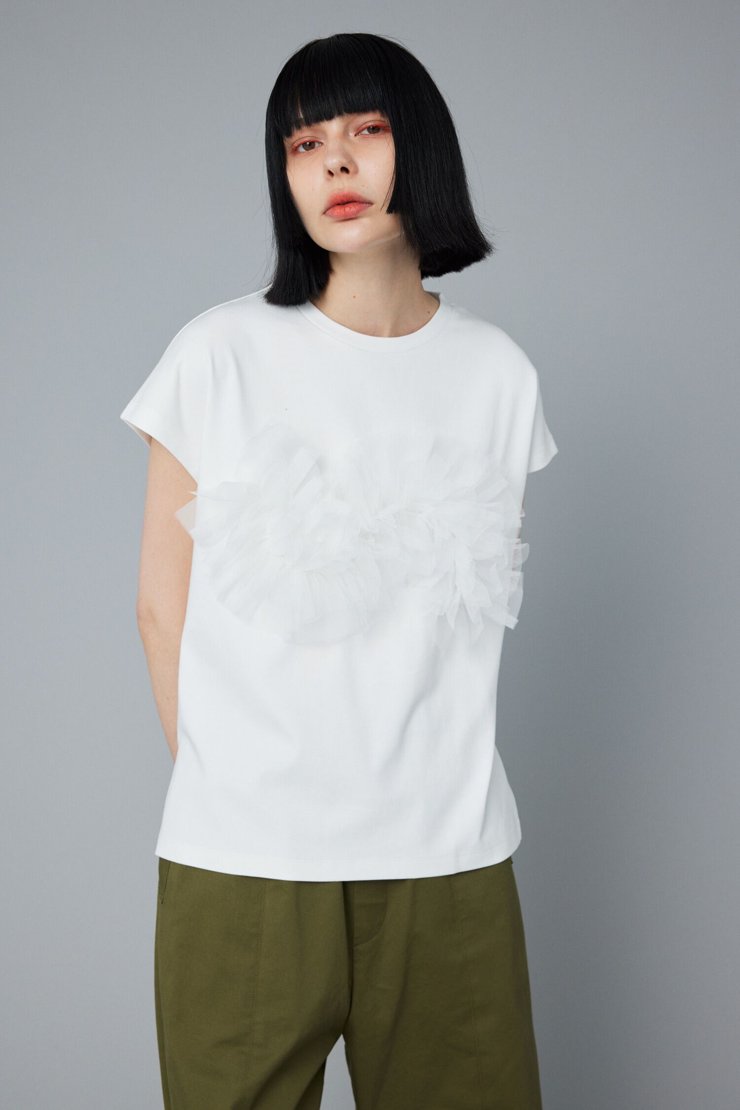 HeRIN.CYE「Attachment tops」|Tシャツ・カットソー|WHT