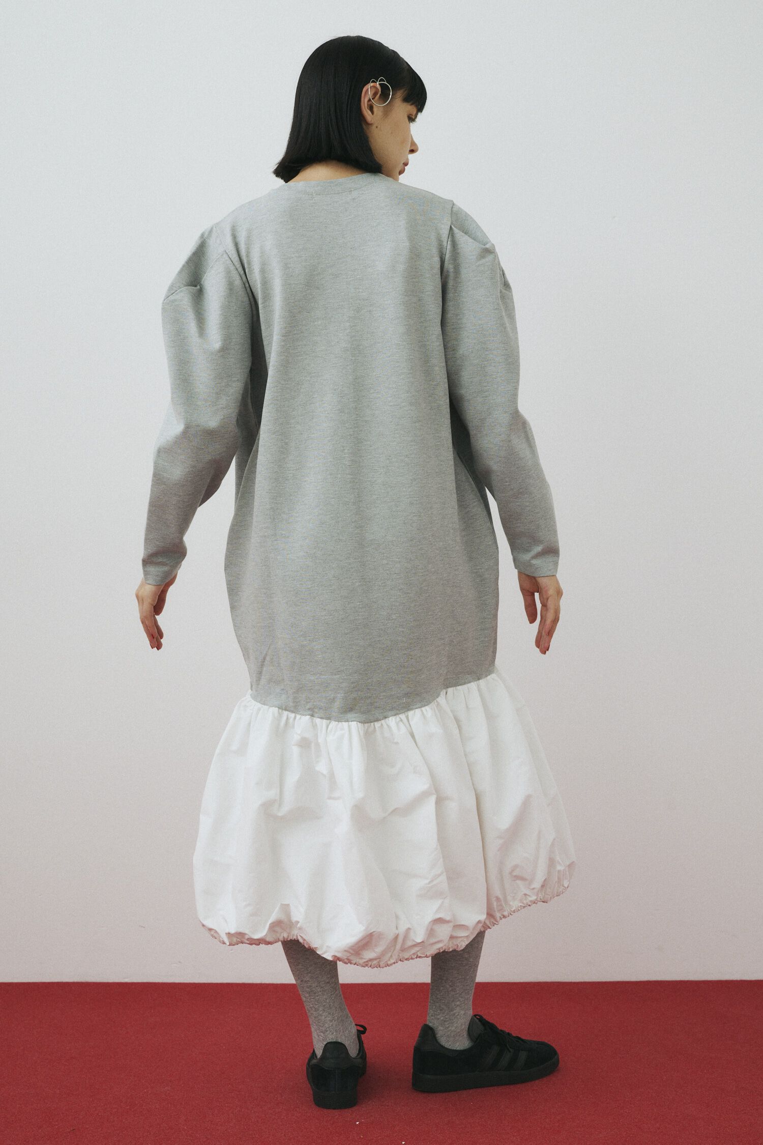 HeRIN.CYE「Balloon hem ponte dress」|ワンピース|