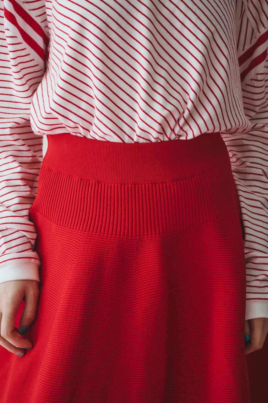HeRIN.CYE「Jersey volume knit skirt」|スカート|