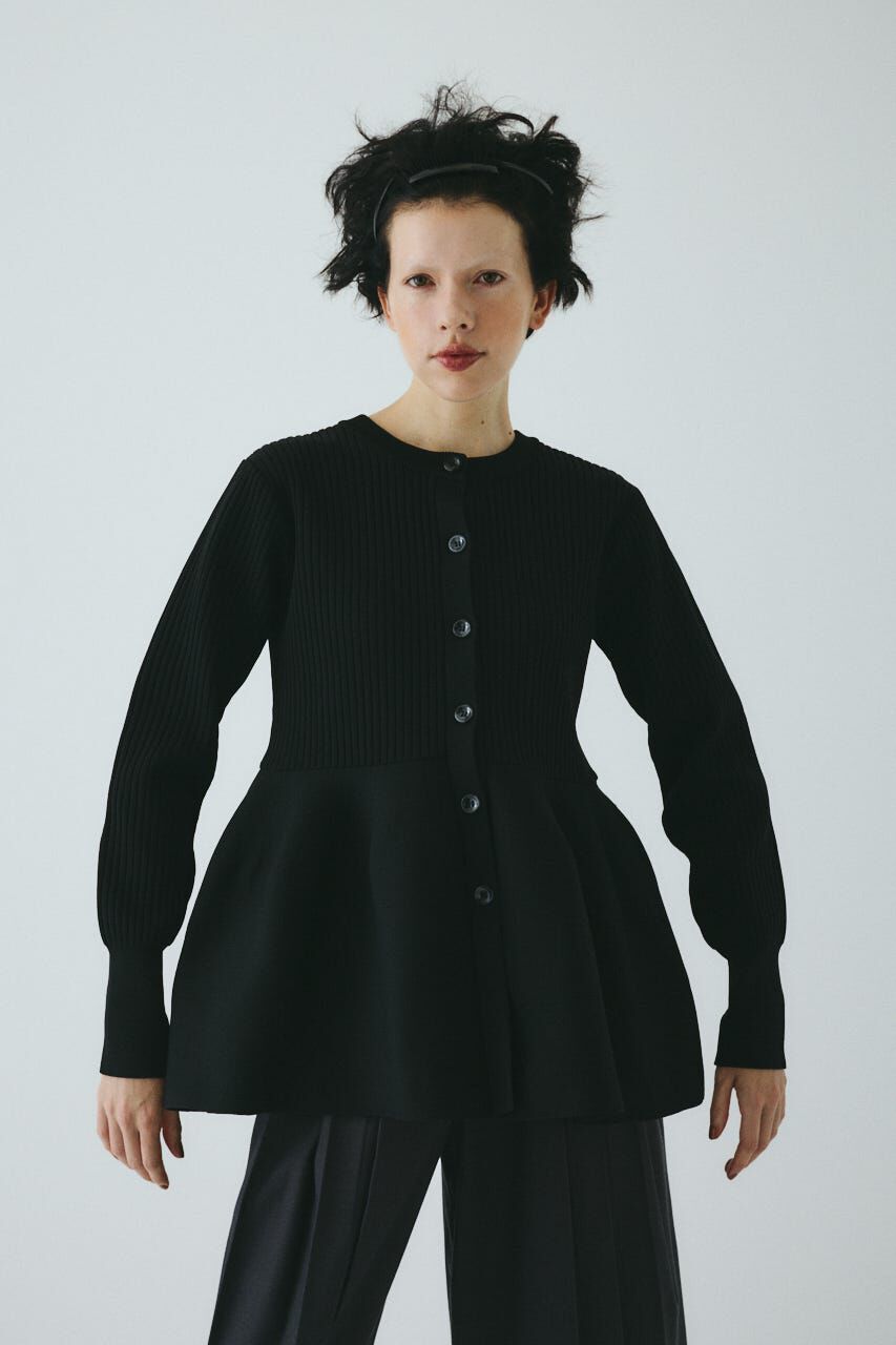 HeRIN.CYE「3way flare knit tops」|ニット・セーター|BLK