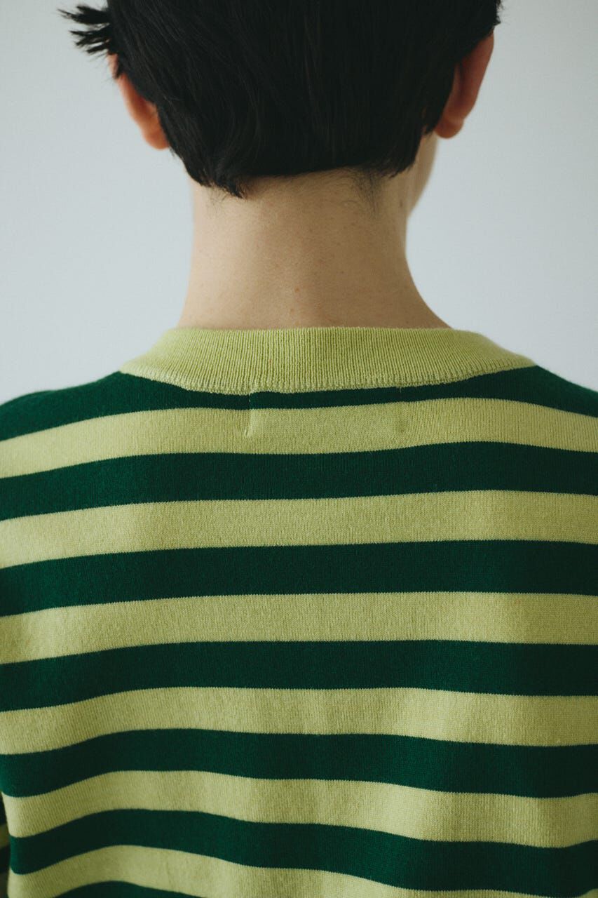 HeRIN.CYE「Border knit cardigan」|カーディガン|