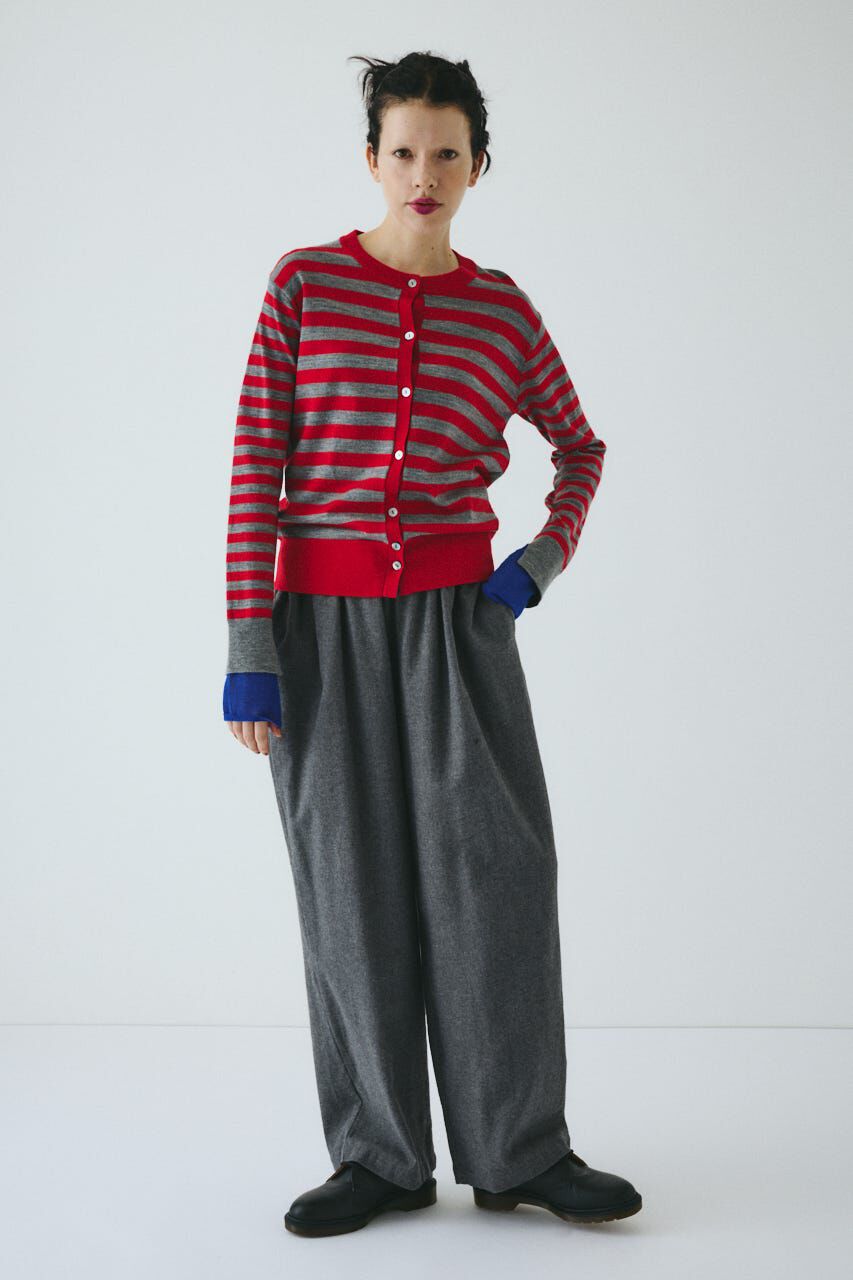 HeRIN.CYE「Border knit cardigan」|カーディガン|