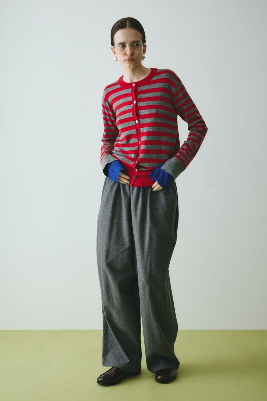 HeRIN.CYE「Border knit cardigan」|カーディガン|