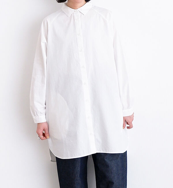 休日と詩「サンシャインロングシャツ」|シャツ・ブラウス|オフホワイト