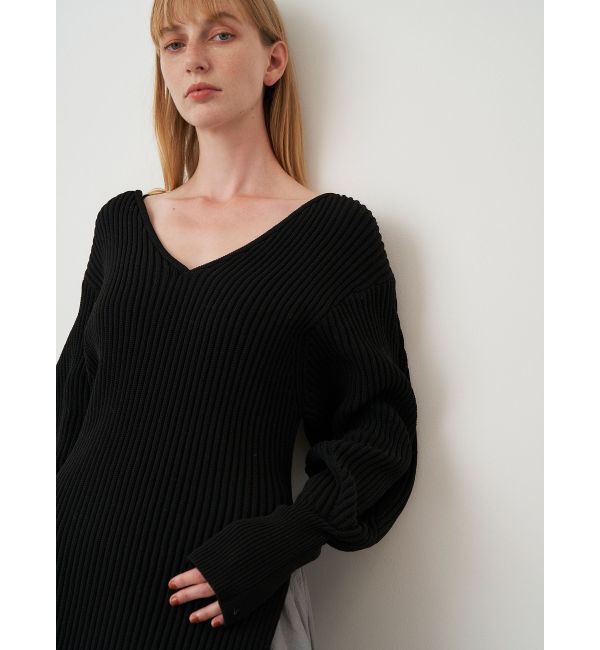 ELENDEEK「V NECK KNIT」|ニット・セーター|ブラック